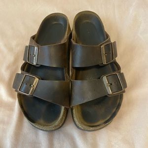 Birkenstocks Brown Double Strapped